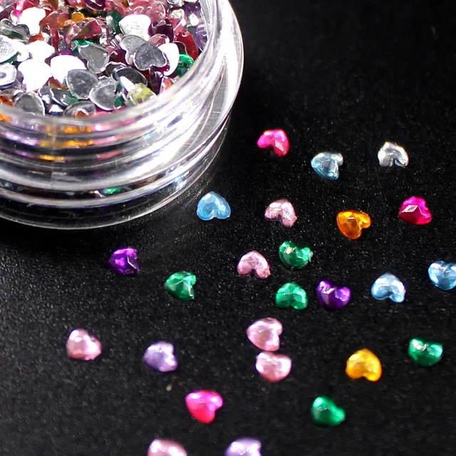 1 шт. кавайные Разноцветные сердца для маникюра профессиональный инструмент