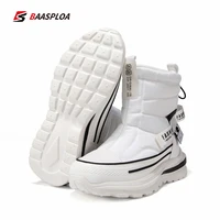 baasploa 2021 winter new warm cotton shoes non slip wear resistant snow boots high gang thick soled comfortable female shoes