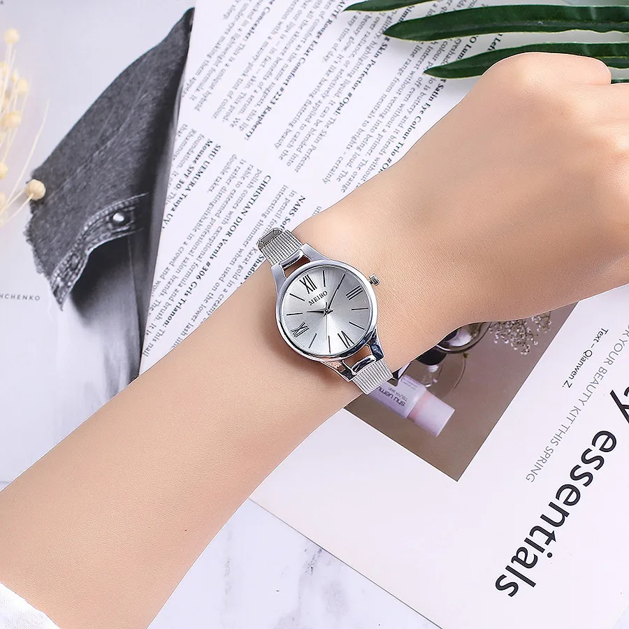 

Women Man Quartz Wristwatches Casual Quartz Stainless Steel Newv Strap Watch Analog Wrist Watch Luxury Casual Ladis Watch