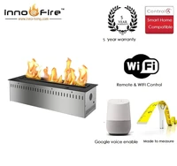 inno fire 24 inch real fire automatic intelligent smart bio ethanol fireplace stainless steel burner
