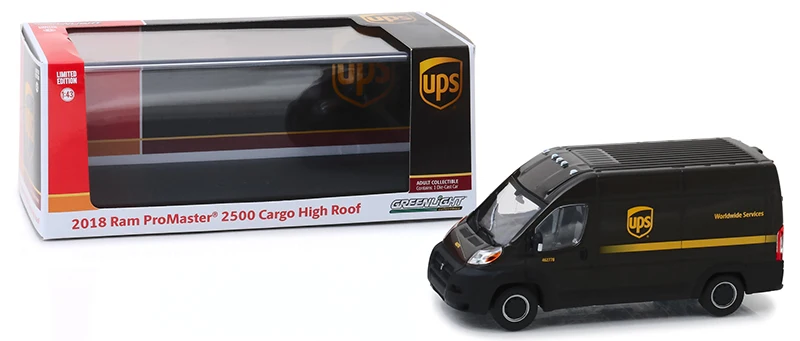 GreenLight 1:43 2018 RAM PROMASTER 2500 грузовой высокой крыши 86156 металлический Литая Игрушечная