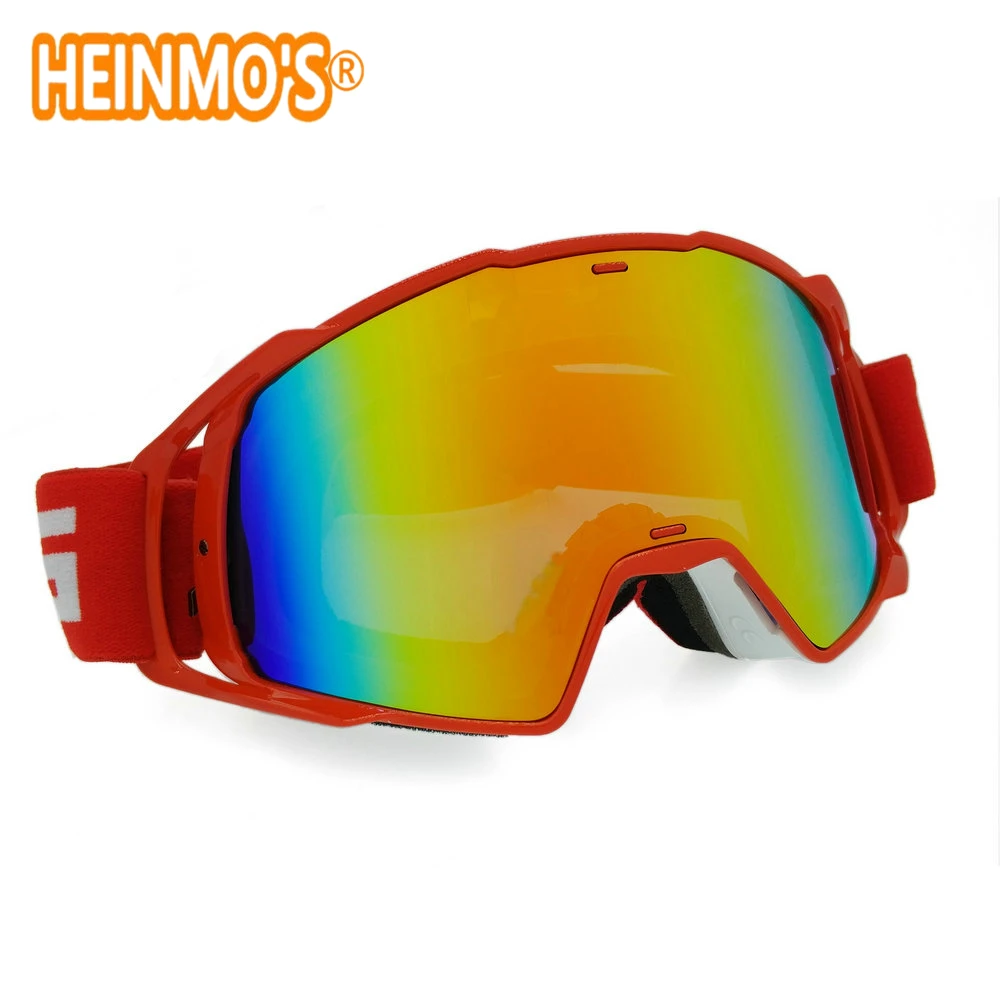 

New goggle Tinted UV Stripe Motorcycle goggles Motocross Bike Cross Country Flexible Goggles