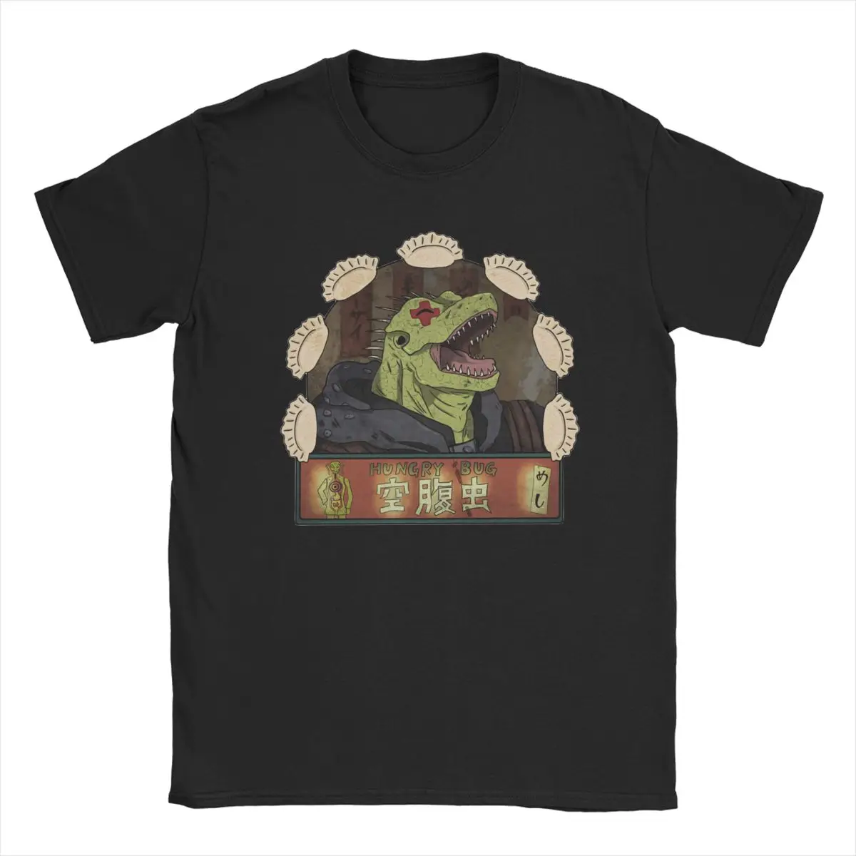 Футболки Dorohedoro с голодным жучком Gyoza для мужчин и женщин 100% хлопок смешные