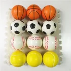 6 шт.компл. сжимаемая игрушка-мяч для тенниса, медленно восстанавливающая форму мягкая сжимаемая игрушка для снятия стресса, антистресс, новинка, прикольная игрушка