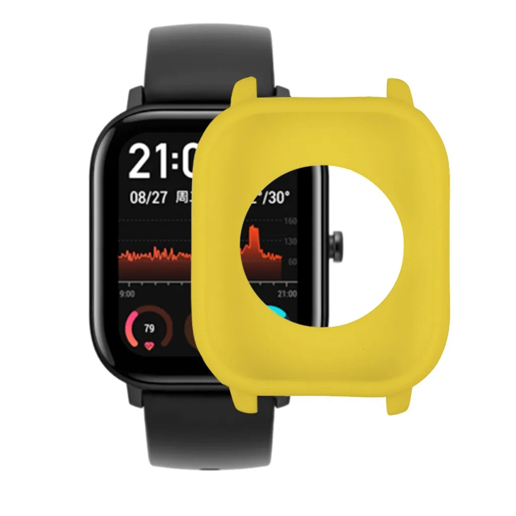 Чехол для Xiaomi Huami Amazfit GTS Smart Watch TPU силиконовый защитный чехол сменная пленка Защитная крышка 19Sep