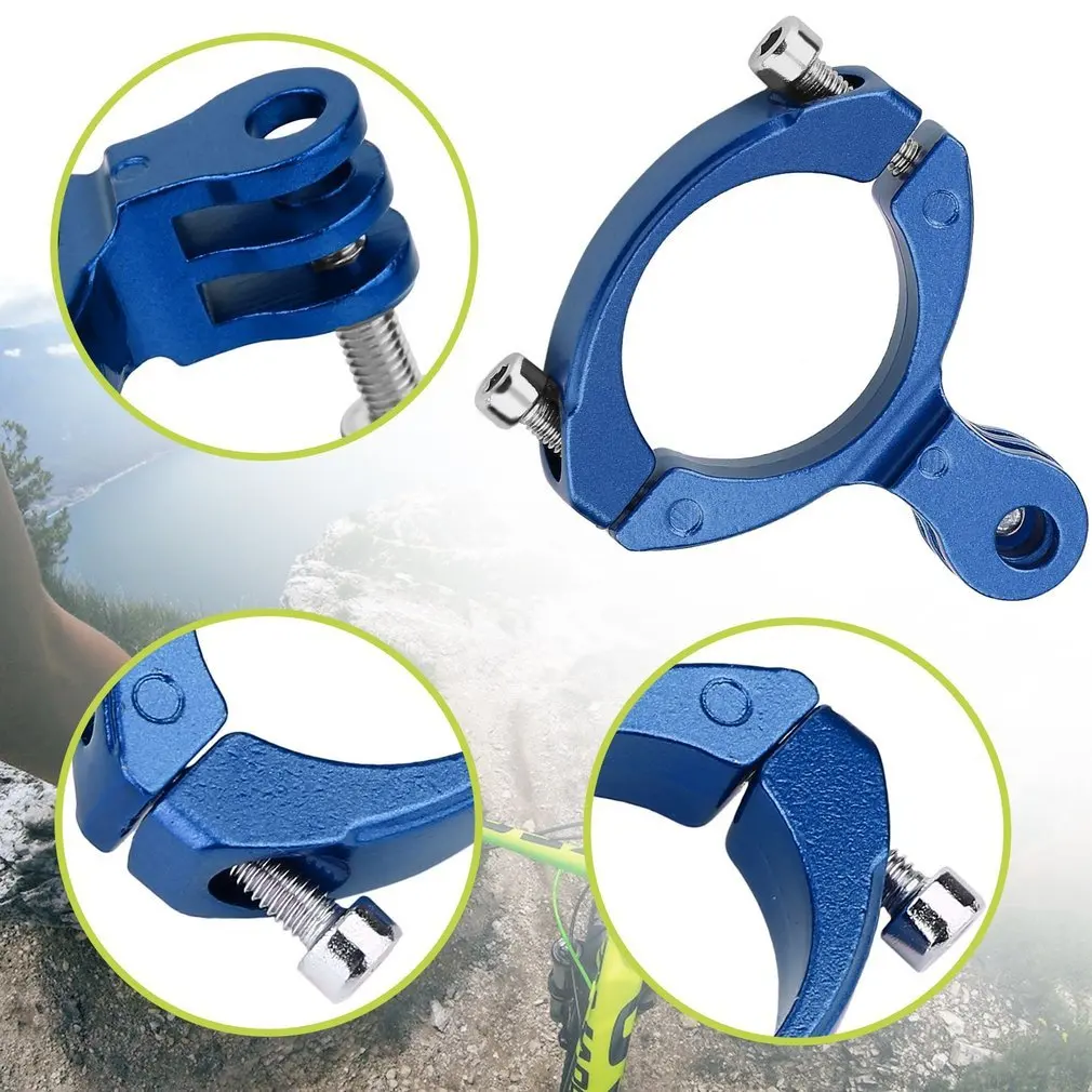 Bicycle Bike Cycle Aluminum Handlebar Bar Clamp Mount For Gopro Hero 1/2/3/3+ Camera Accessories | Электроника