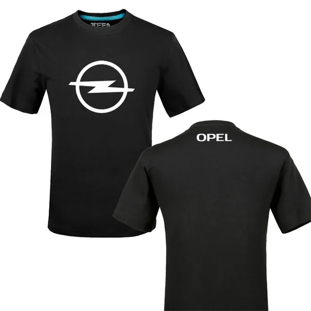 Креативный дизайн логотип Opel футболка сплошной цвет хлопок Футболка Для мужчин