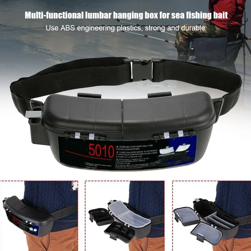 Multi-functional Fishing Tackle Box Waterproof Lure Baits Hooks Reels Waist Storage &ampT8 | Спорт и развлечения