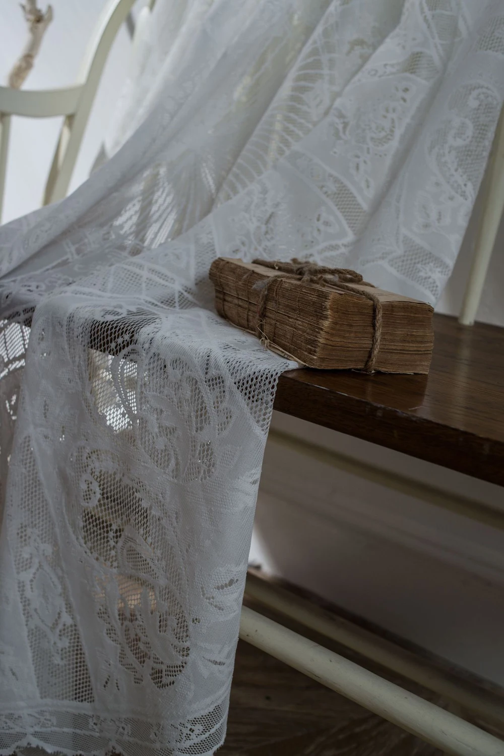 Круглая Белая Черная кружевная скатерть в скандинавском стиле для стола с