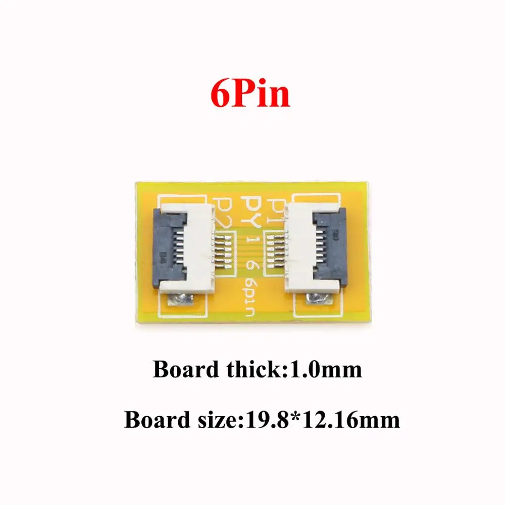 YuXi 0 5 мм шаг FPC FFC Гибкий плоский кабель удлинитель 6 8 10 12 14 20 30 40 50 контактный разъем