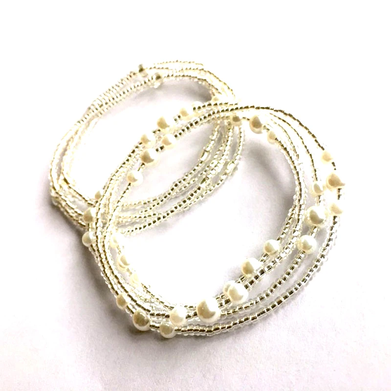 В богемном стиле с двойной ряд поясная цепочка жемчугом подходит для человека