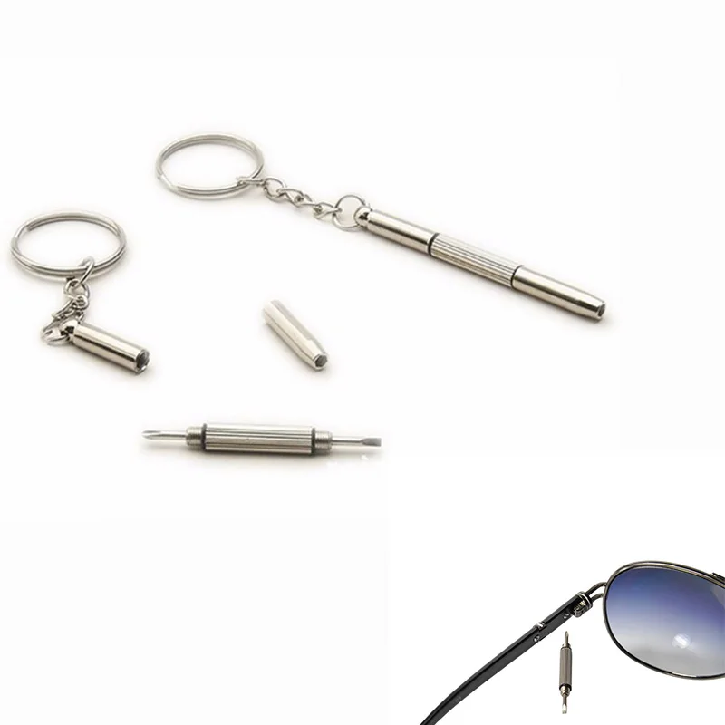 

Precision Repair Screwdriver Multi-tool Portable Camping Glasses Watch Repair Kit Travel Watches Screw Driver With Key Chain