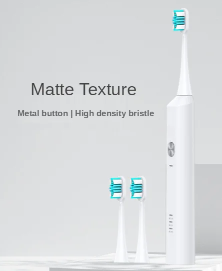

Automatic Toothbrush +2 Toothbrush Heads Electric Sonic Ultrasonic Tooth Cleaner Interdental Brush Toothbrushes and Accessories