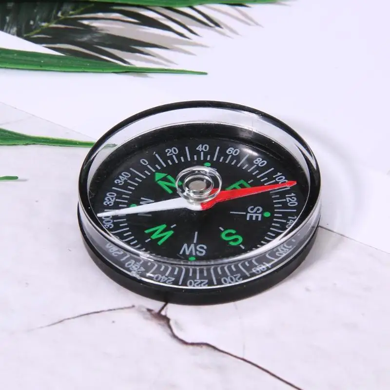 

40mm Dia Mini Pocket Button Compass for Hiking Camping Outdoor Supplies