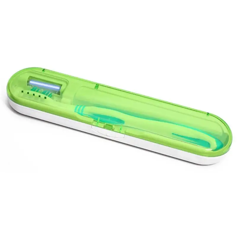 

Antibacteria UV Light Toothbrush Sterilizer Box Toothbrush Clean Disinfection Sanitizer Battery Powered Oral Hygiene for Travel