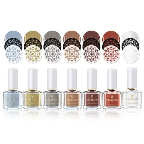 Born Pretty varnish for Stamping nails, pearl varnish, cute style, printed nail polish, nail design