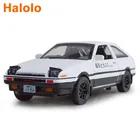 Модель литая из металлического сплава автомобиля Halolo original D AE86, игрушечный автомобиль RX7, с подсветкой 1:32, для детей, игрушка для мальчиков