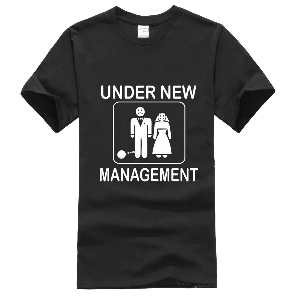 

Cartoon Character Crew Neck Short Under New Management Office Mens Tee