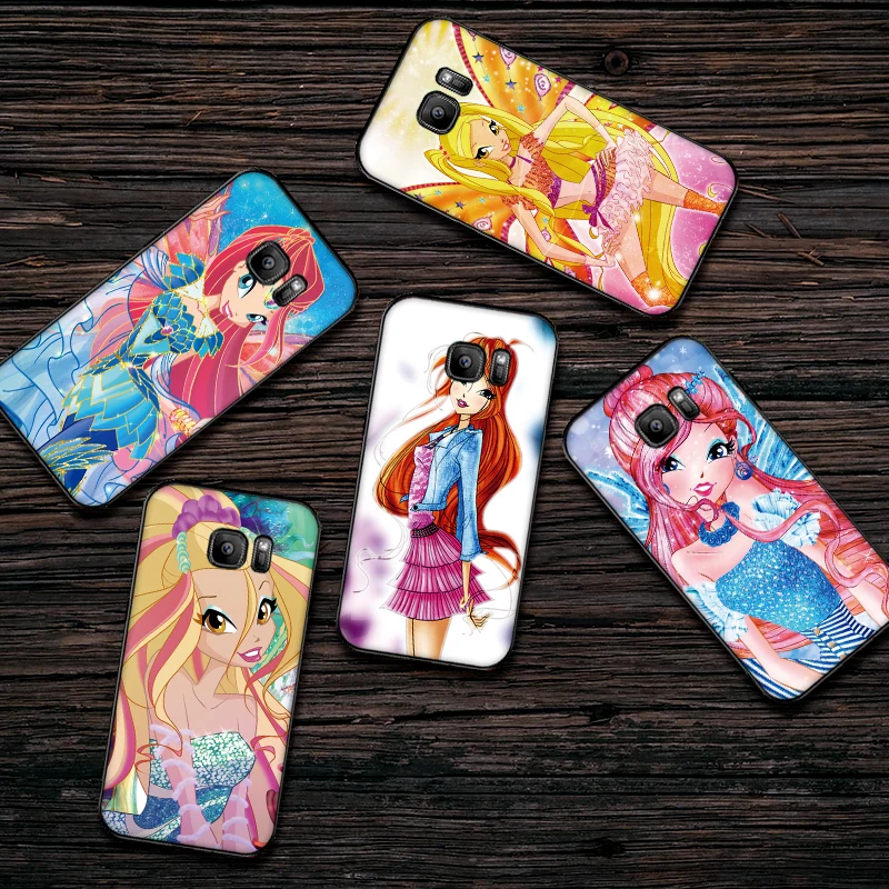 Роскошный черный чехол для Samsung Galaxy S6 S7 край S8 S9 S10 PLUS NOTE 8 9 M10 20 30 крышка
