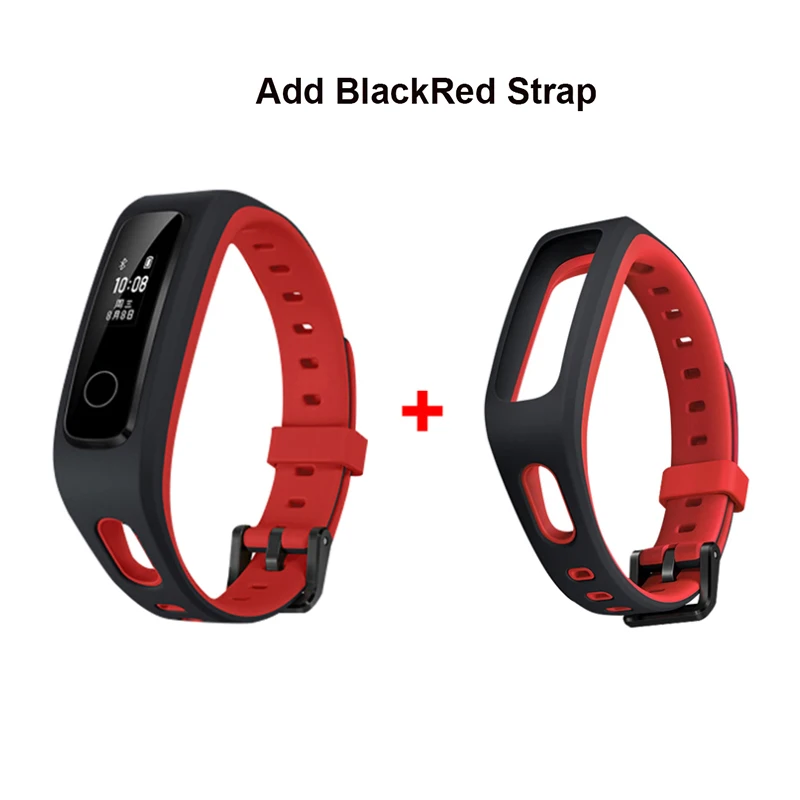 Red A BlackRed Huawei Honor Band 4 Беговая Версия смарт-браслет 50 м Водонепроницаемый фитнес-трекер сенсорный экран уведомления о звонках - Цвет: Red A BlackRed