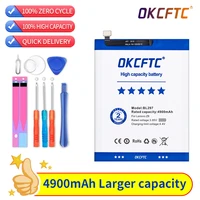 okcftc new original bl297 4900mah battery for lenovo k5 pro l38041 z6 z6 lite phone high quality new batterytracking number