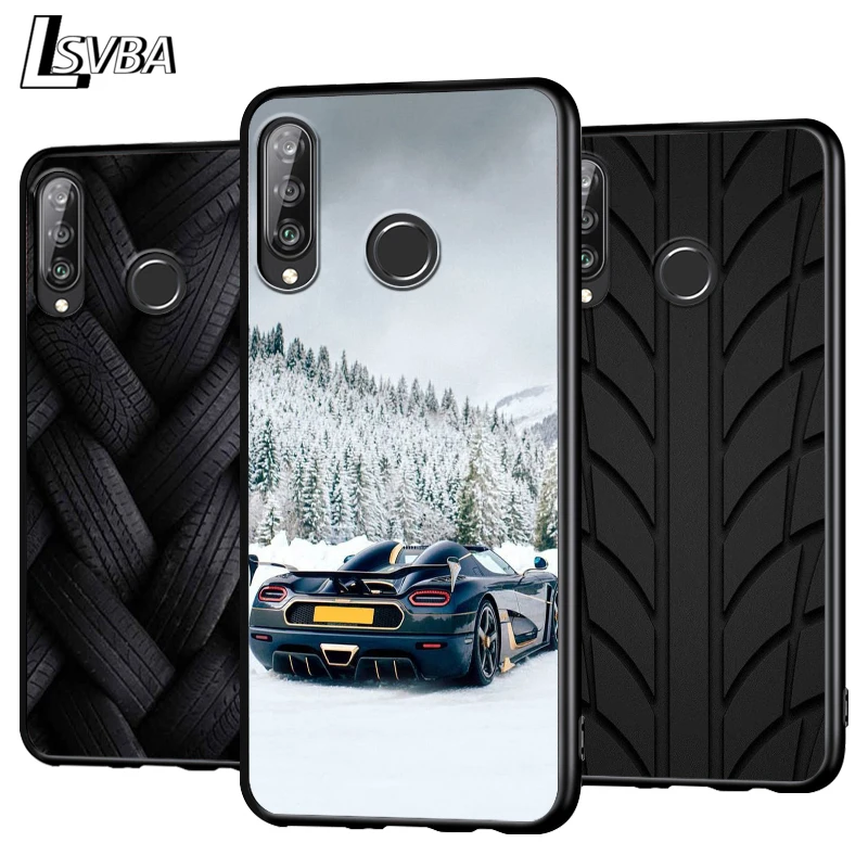 Силиконовый чехол для телефона с изображением спортивных автомобильных шин Huawei