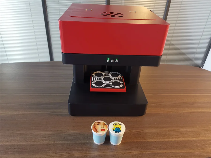 3D принтер Новый Многоцветный Wi-Fi кофе латте DIY молочный коктейль пиво печатная