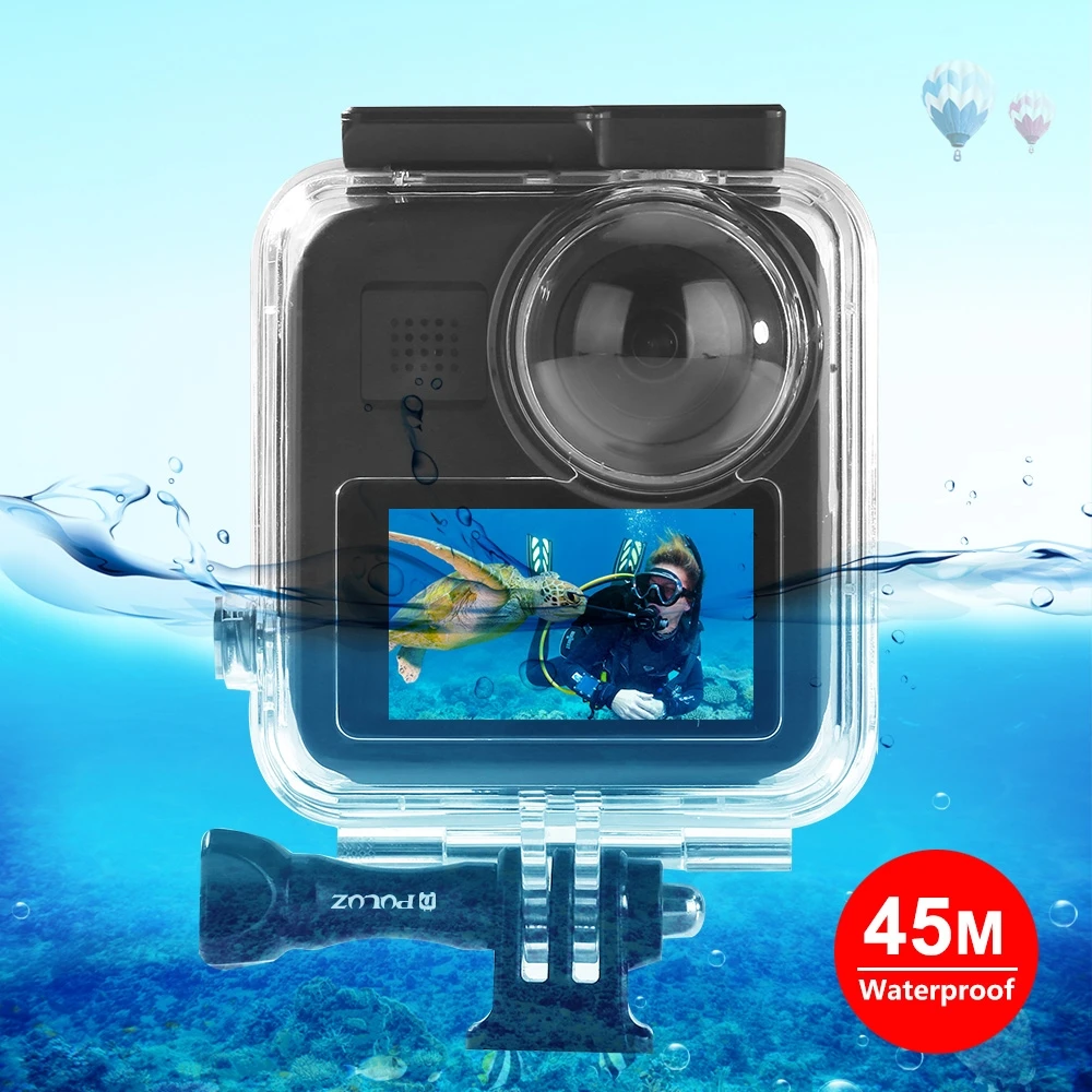 

PULUZ 45m Underwater Waterproof Housing Shell Diving Case for GoPro MAX Protective Cover, with Buckle Basic Mount & Screw