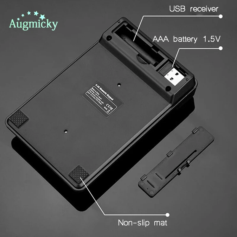 Беспроводной механический мини приемник с 19 клавишами 2 4G USB цифровая клавиатура