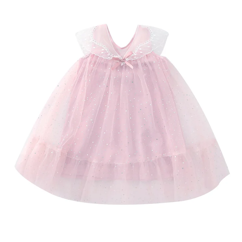 

Girls summer 2021 new Korean version of the big kids girls summer princess dress