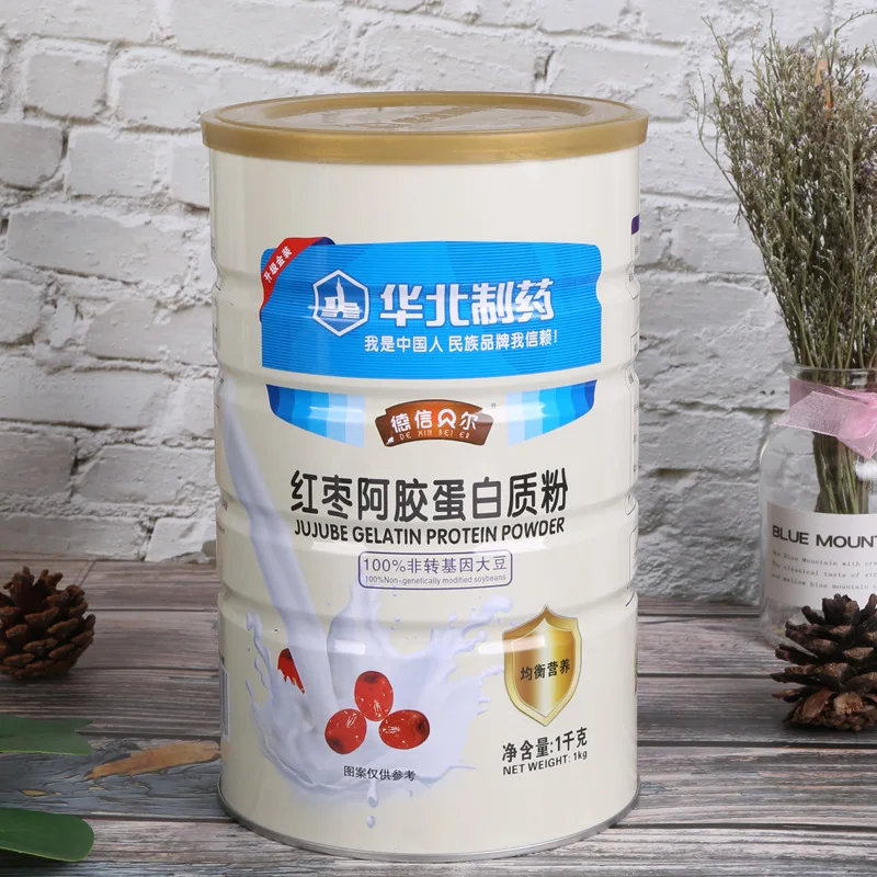 Даты протеиновый порошок баррель Ослик Скрыть Желатин женский 1000 г гранулы для