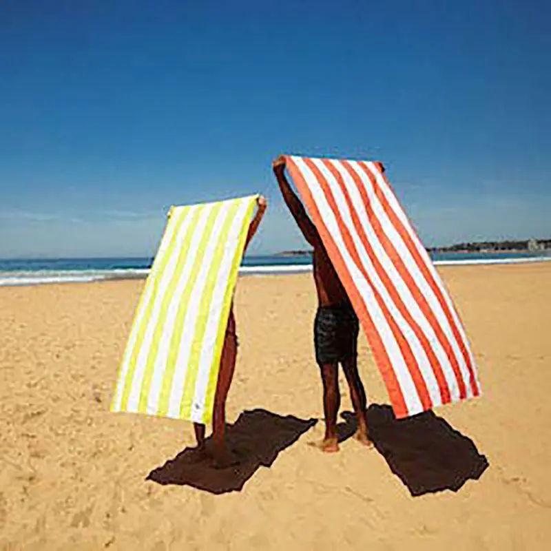 

2019 beach towel Microfiber Striped Water Absorbent Quick Drying Multi-Purpose Outdoor Ocean Diving Bath Towels