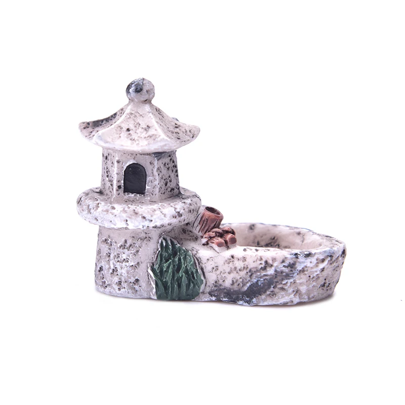 

Garden Decoration Accessories Figurine Dollhouse Decor Mini Pool Tower Statue Resin Craft Home Decor Miniature Fairy