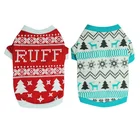 1 шт. Рождественская Одежда для собак, хлопковый жилет для домашних животных, футболка, новогодний костюм для щенка, рубашка для домашних животных, костюм для щенка чихуахуа