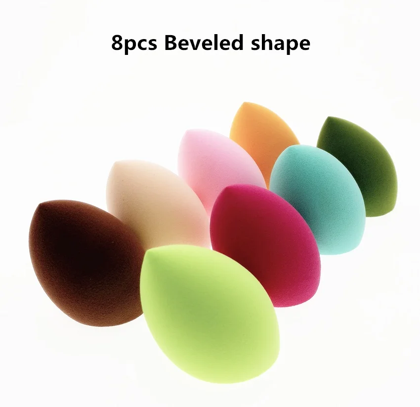 100pcs Beveled shape 100 шт Большой спонж для макияжа спонж для смешивания косметики макияж основа красоты спонж для пудры - Цвет: 100pcs Beveled shape