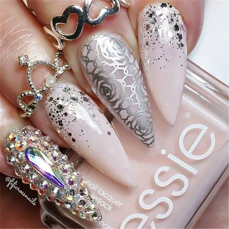 BeautyBigBang 6*6 см квадратная пластина для штамповки ногтей кружева цветок аксессуары для дизайна ногтей шаблон изображения пластины трафареты для штамповки ногтей плесень