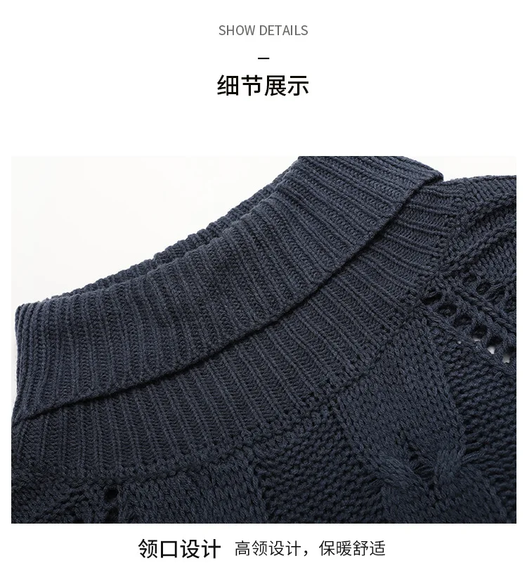 

Women Loose Turtleneck Pullovers Simple Batwing Long Sleeve Knitted Sweaters Korean Jumpers Female Winter Clothes Sweater Dames