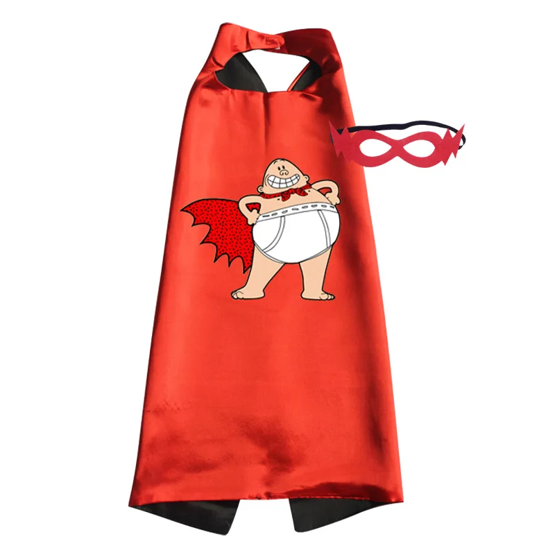 Childrens Captain Underpants Costume for Boys Halloween Costumes Cape with mask