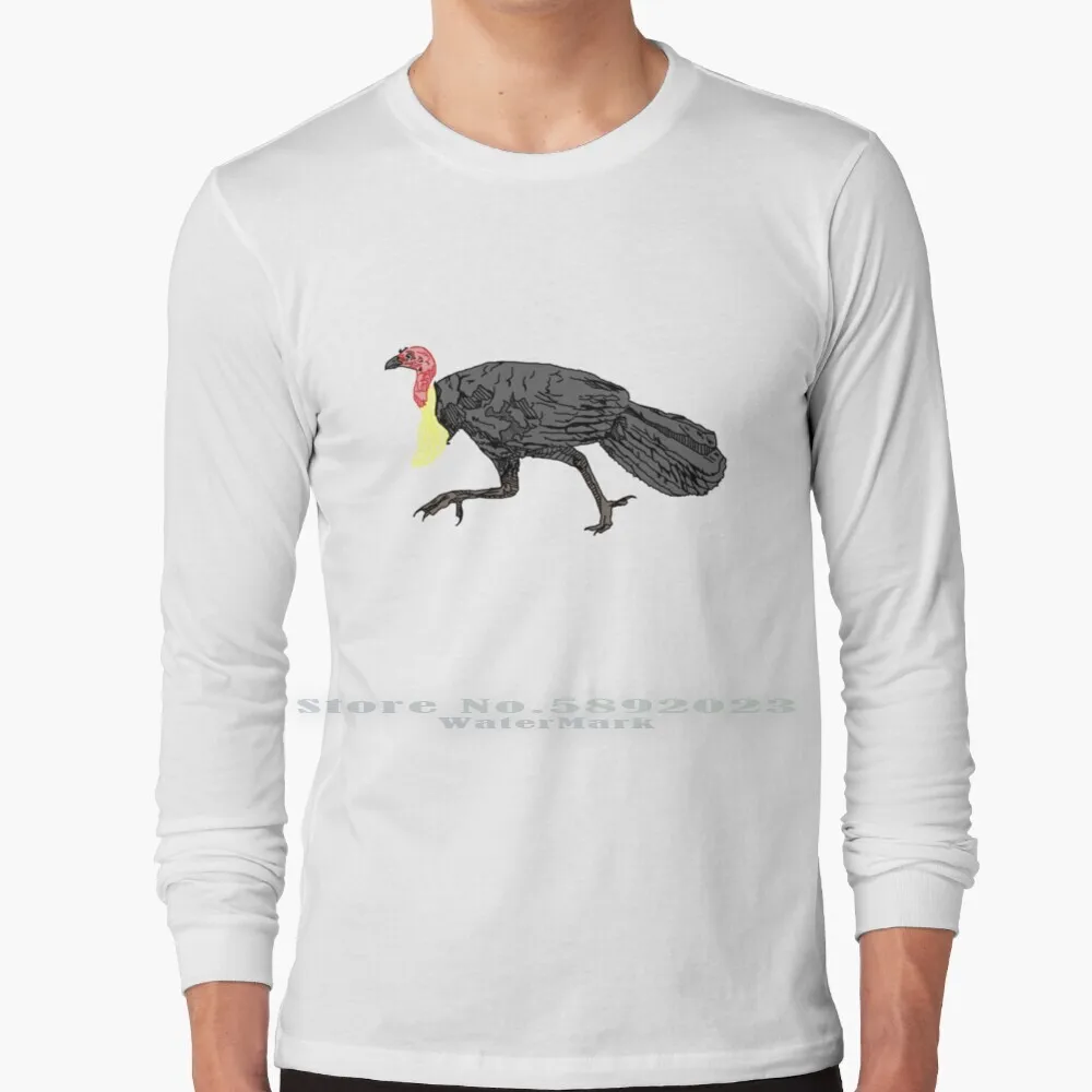 Австралийский Буш Турция: бесячая птица на планете футболка с длинным рукавом 100%