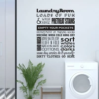 laundry room quotes wall sticker vinyl home decor interior perfect for above washer dryer decals housewarming gift murals 4832