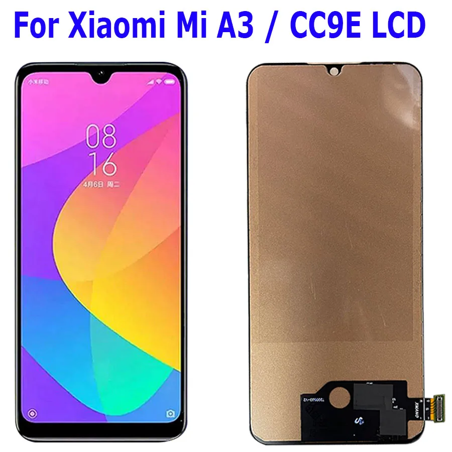 

ЖК-дисплей AMOLED/TFT для Xiaomi Mi A3, сменный сенсорный ЖК-экран в сборе для Xiaomi Mi CC9E