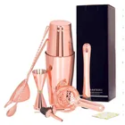 Набор барной посуды из 7 предметов, набор барной посуды из нержавеющей стали, набор Бостонского коктейльного шейкера, инструменты для бара, аксессуары, мерный стакан, ситечко для вина, подарки