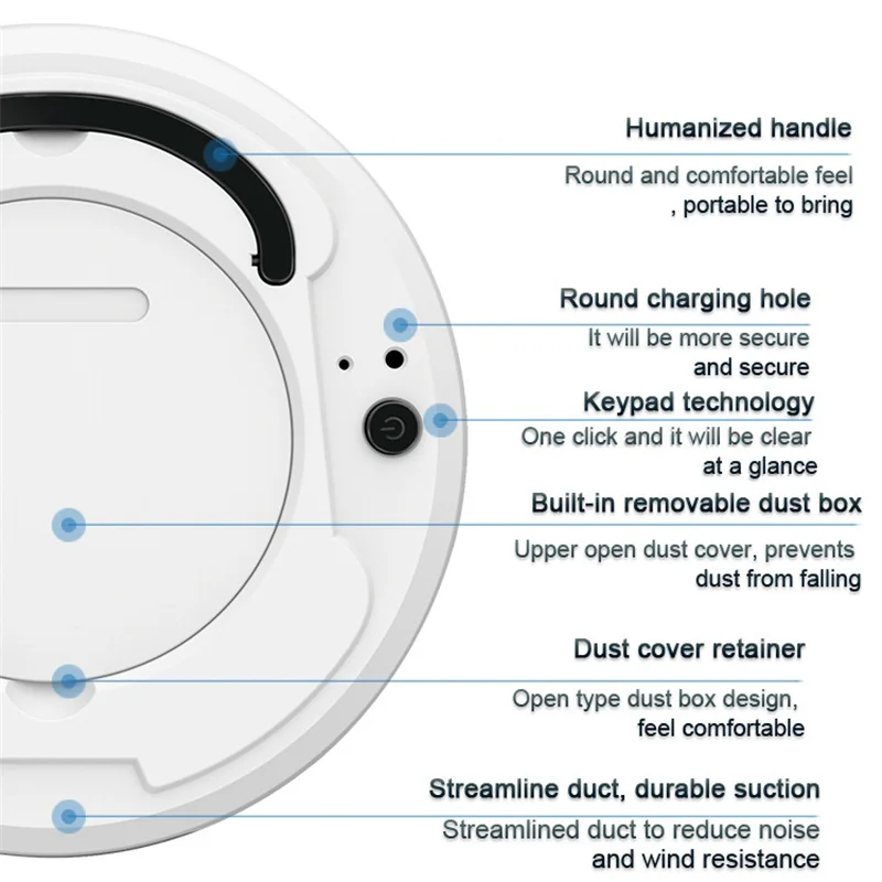 

1800Pa Robot Vacuum Cleaner 3-In-1Auto Rechargeable Smart Sweeping Robot Dry Wet Sweeping Vacuum Cleaner Smart Floor Cleaner