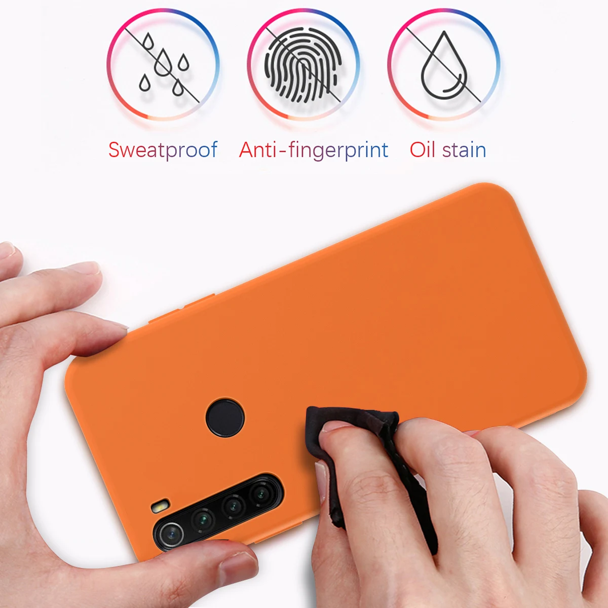 For Xiaomi Redmi Note 8T 9S 9 Pro Case Candy Colors Mi 10 A3 Soft TPU Built-in Velvet Material | Мобильные телефоны и