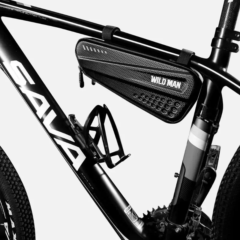 

WILD MAN Bike Triangle Bag Multi-function Hard Shell MTB Bicycle Bags Cycling Pouch Front Top Tube Phone Case mtb accessories