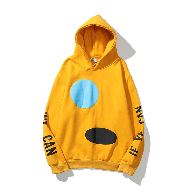 

Kanye West Inside Fleece Foam Letter Print Hooded Sweatshirt Men and Women Oversize Streetwear Pullover Casual Hoodies