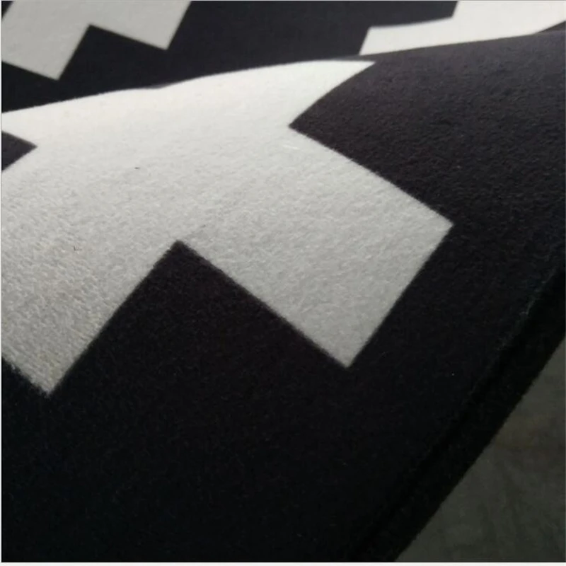 Модные современные черные и белые простые кухонные коврики Bubble Kiss