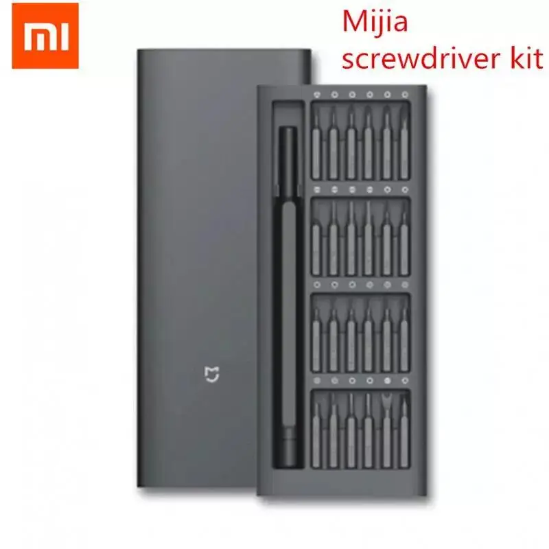 Xiaomi Mijia Daily Use Screwdriver Kit 24 Precision Magnetic Bits Alluminum Box Screw Driver xiaomi smart Mi home | Электроника