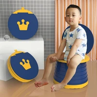 foldable children toilet seat with disposable bag lightweight outdoor travel potty cleanable camping hiking indoor training pot
