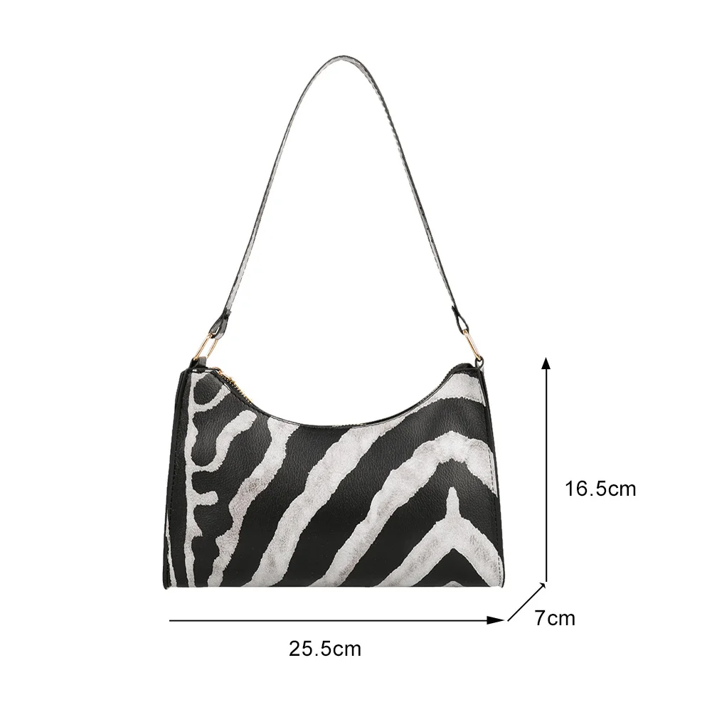 

Fashion Animal Pattern Handbag Totes Women Chain Underarm Shoulder Bags Vintage Female PU Leather Travel Street Clutches Hobos